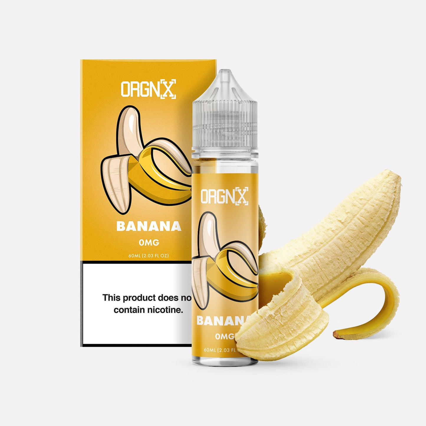 ORGNX Eliquids Banana 0mg 60ml