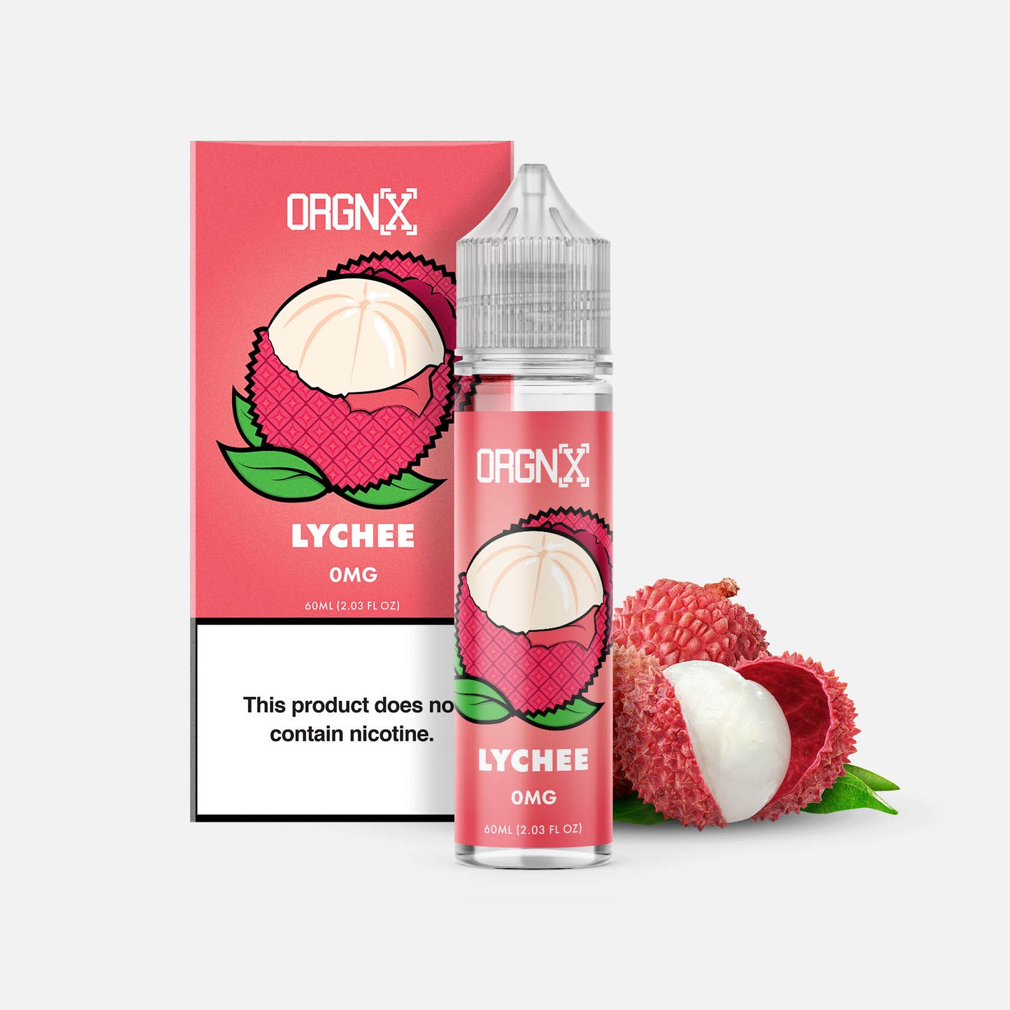 ORGNX Eliquids Lychee 0mg 60ml