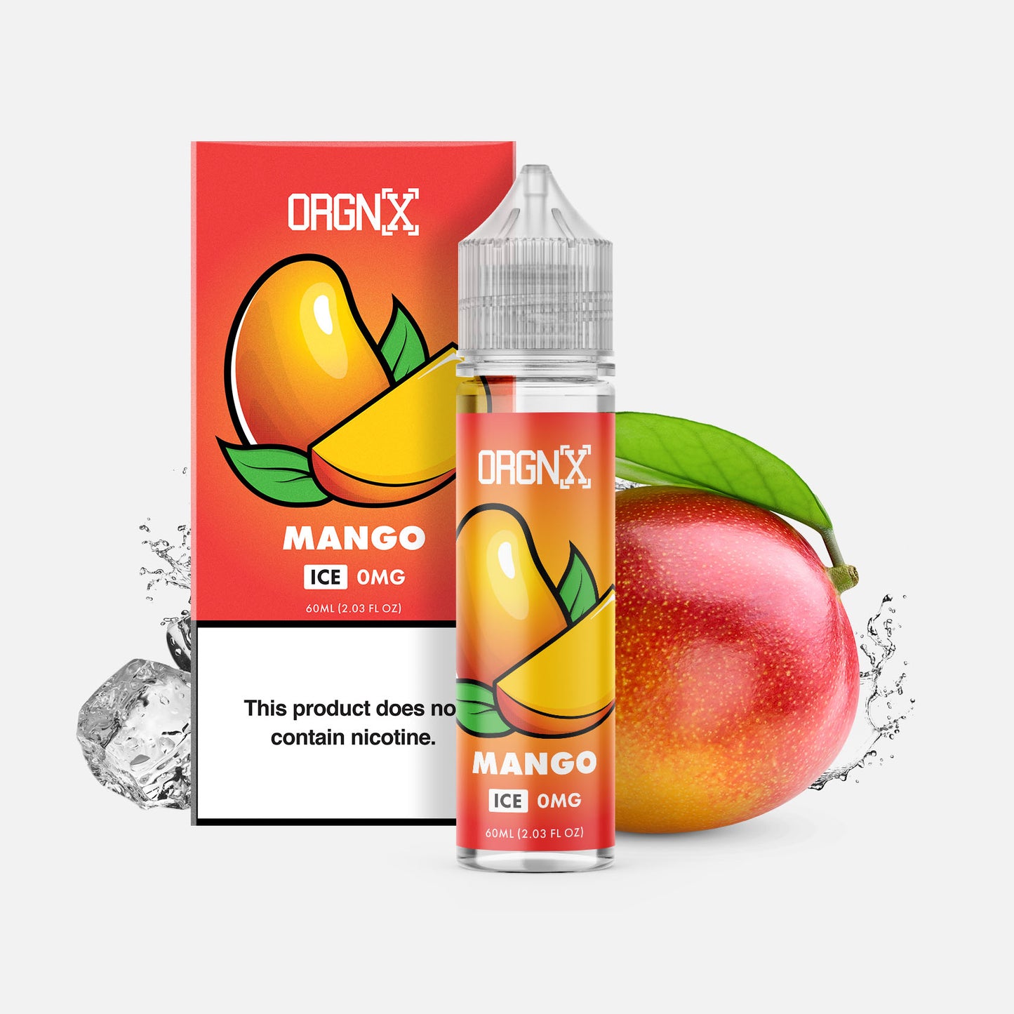 ORGNX Eliquids Mango Ice 0mg 60ml