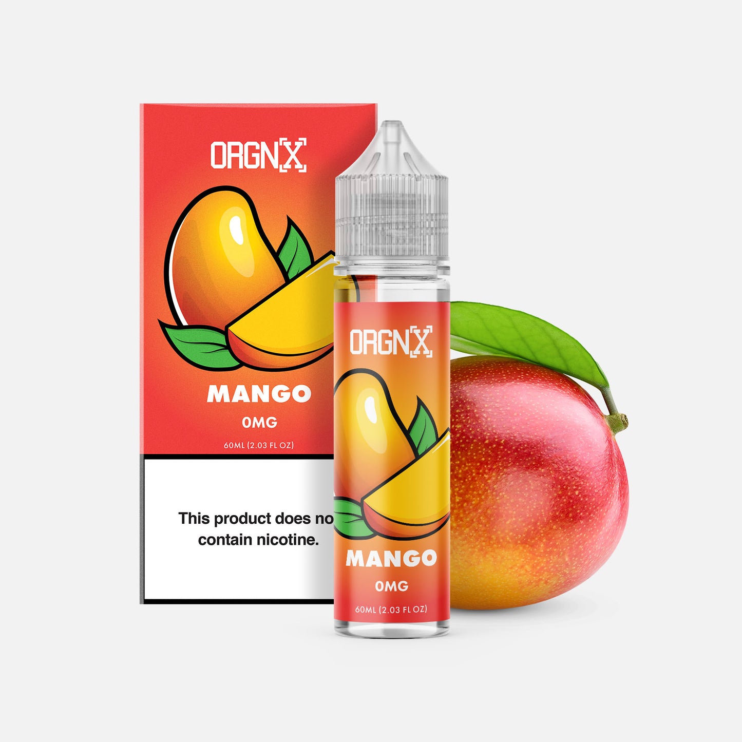 ORGNX Eliquids Mango 0mg 60ml