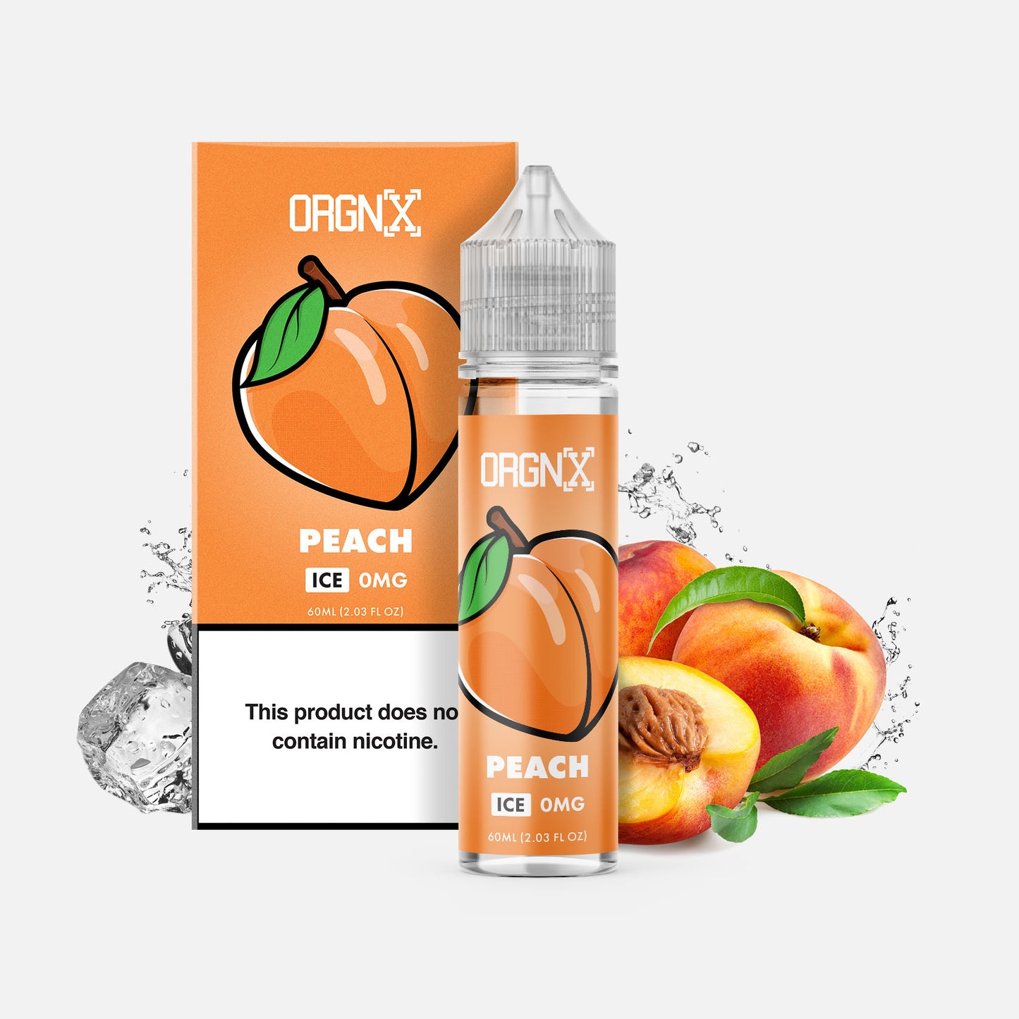 ORGNX E-liquids Fruit Flavor Peach Ice Vape Juice