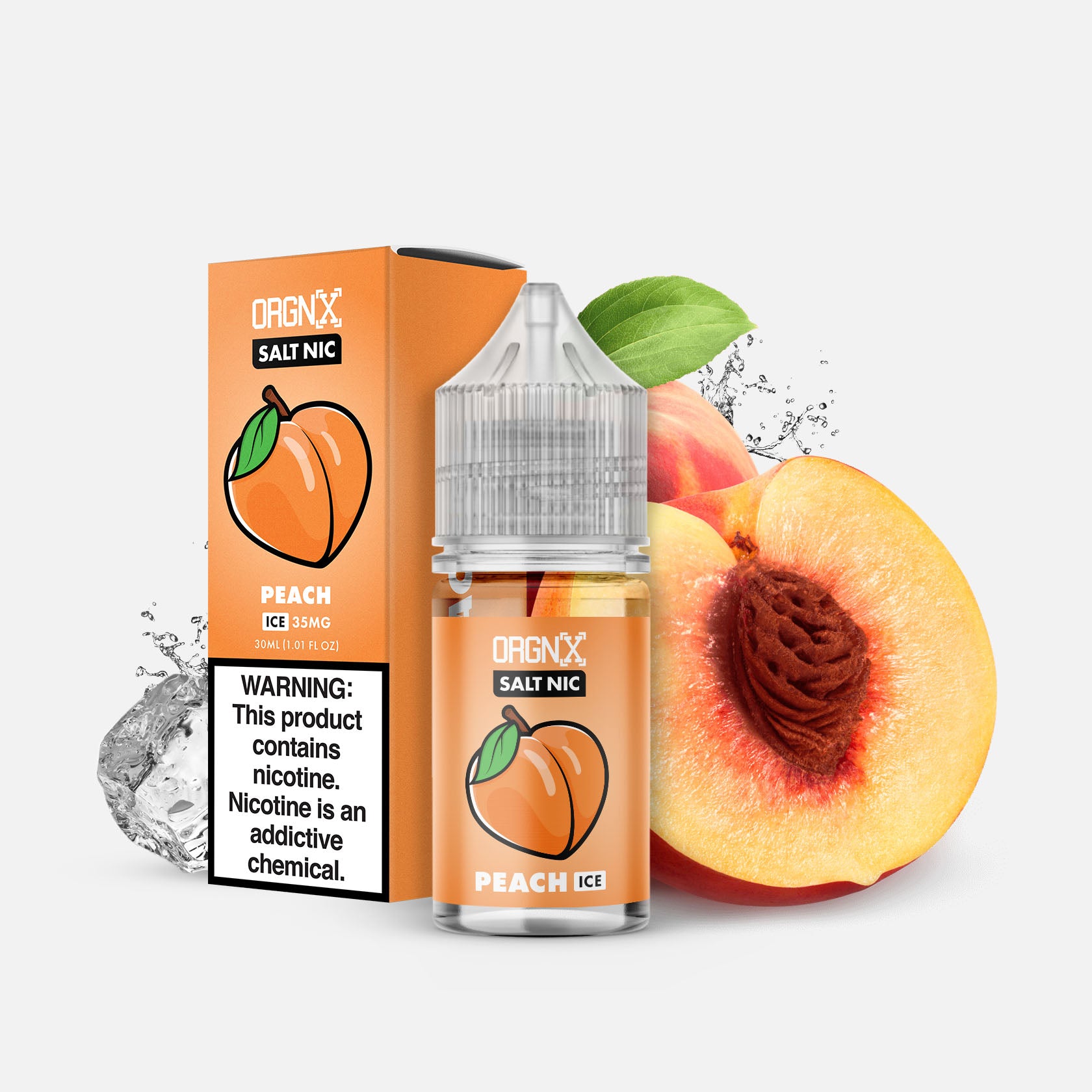 Peach Ice Salt Nic - 30ml | Menthol E-Juice | ORGNX Eliquids OR Fulfillment Center Peach Ice Salt Nic - 30ml | Menthol E-Juice | ORGNX Eliquids OR Fulfillment Center