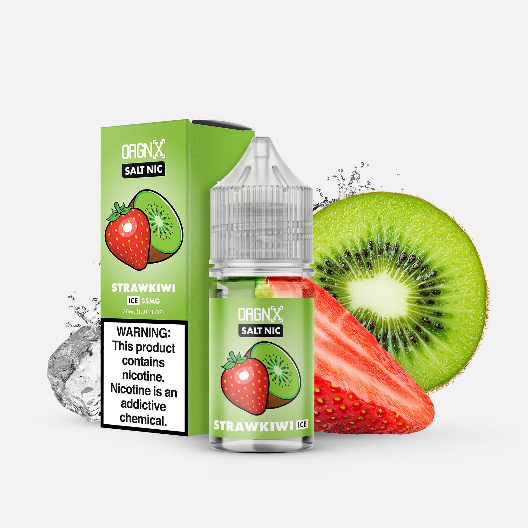 ORGNX Straw Kiwi Ice Salt Nic | Menthol Vape Juice | ORGNX Eliquids OR Fulfillment Center ORGNX Straw Kiwi Ice Salt Nic | Menthol Vape Juice | ORGNX Eliquids OR Fulfillment Center