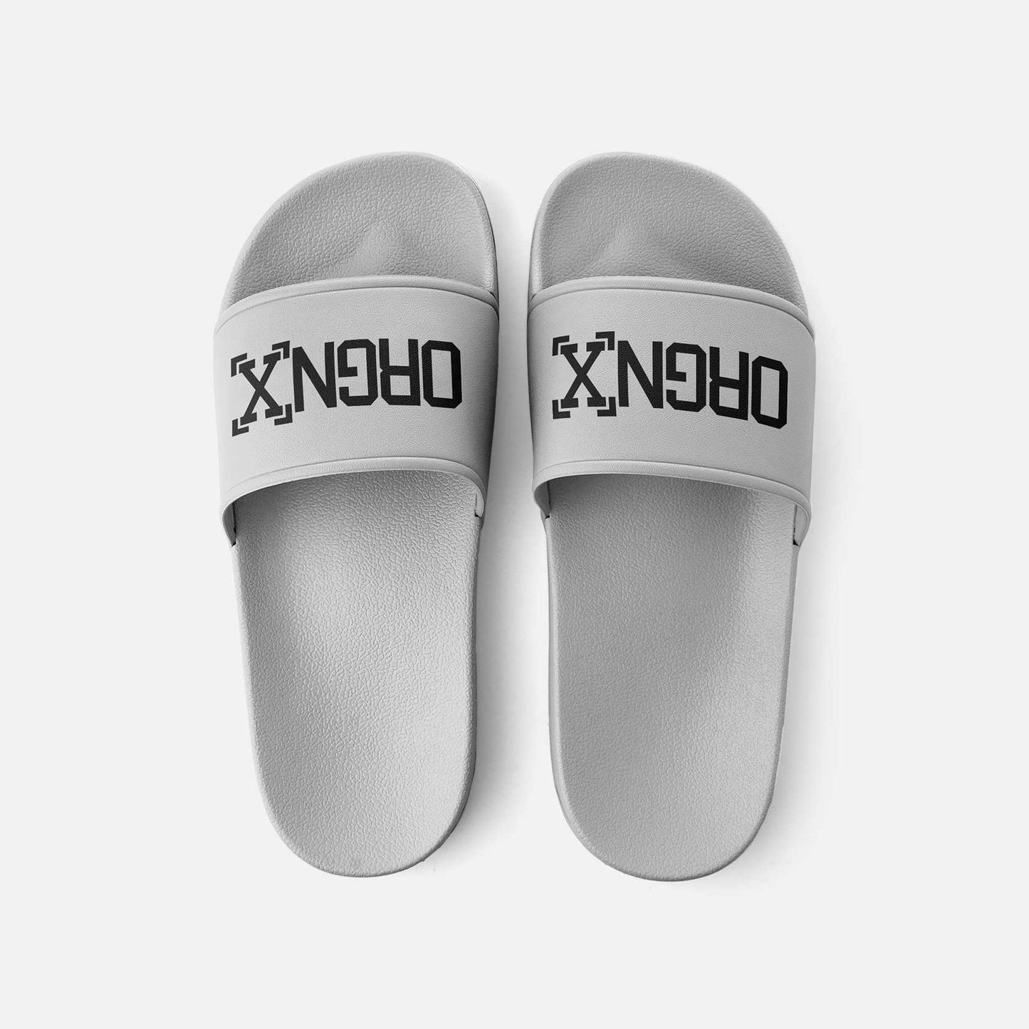 ORGNX Rubber Slides Gray Top