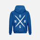 ORGNX Simple X Hoodie Blue Back