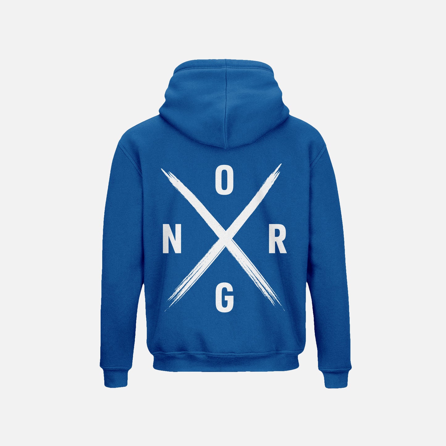 ORGNX Simple X Hoodie Blue Back