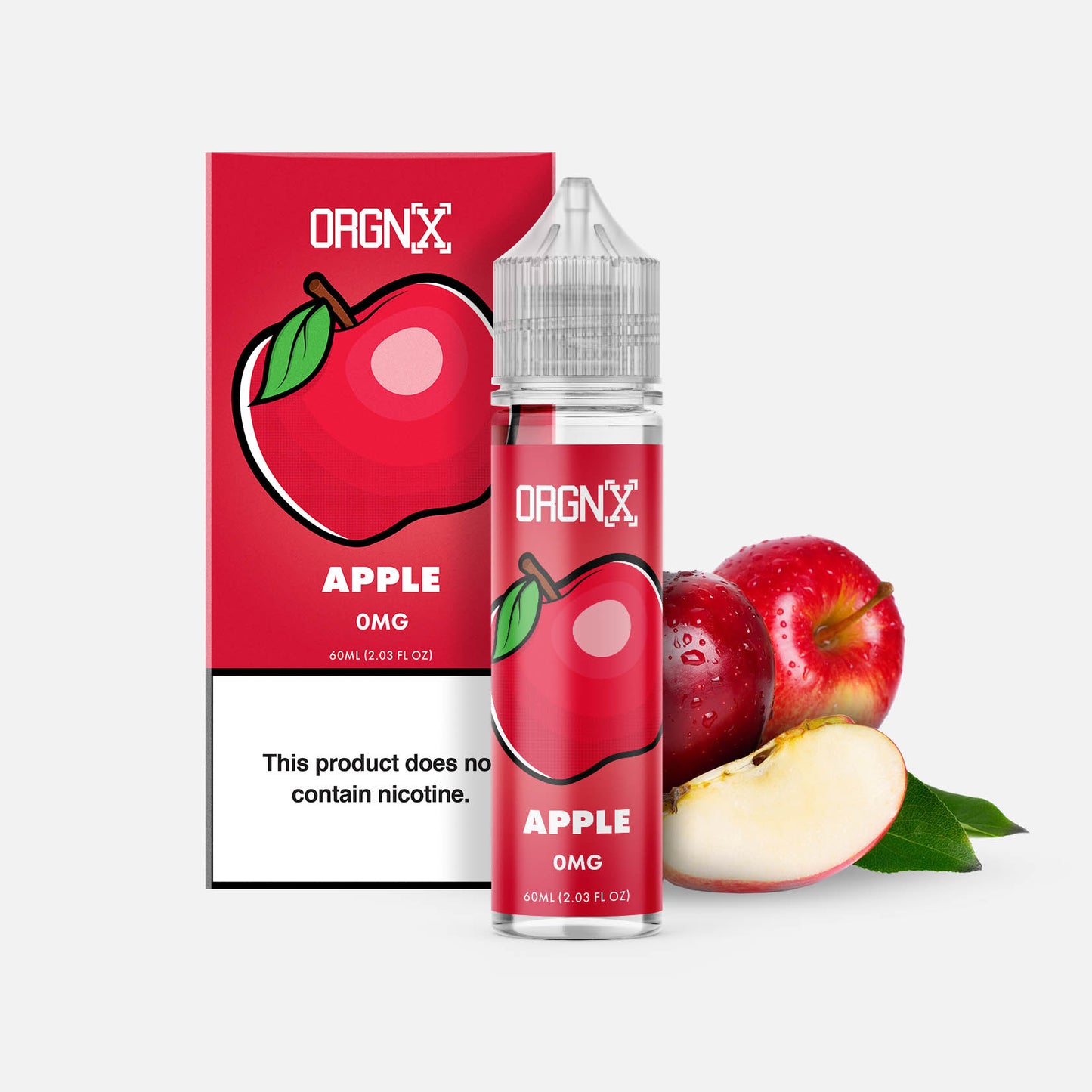 ORGNX Eliquids Apple 0mg 60ml