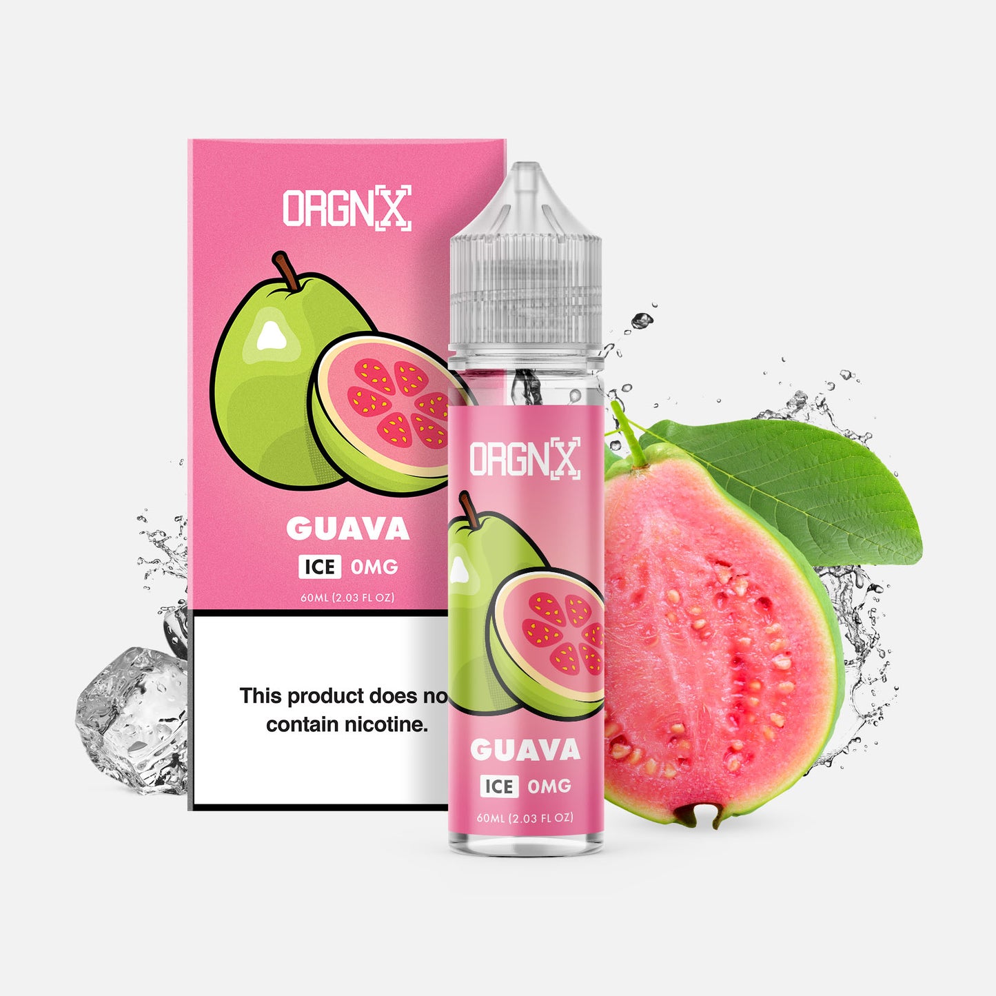 ORGNX E-liquids Fruit Flavor Guava Ice Nicotine Vape Juice