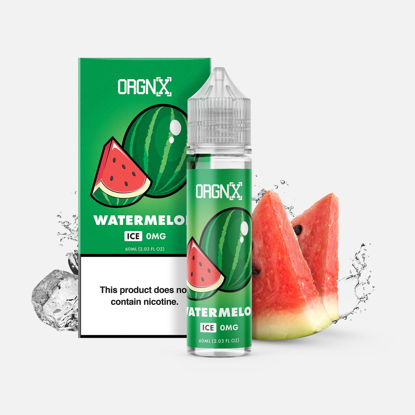 ORGNX Eliquids Watermelon Ice 60mL Vape Juice