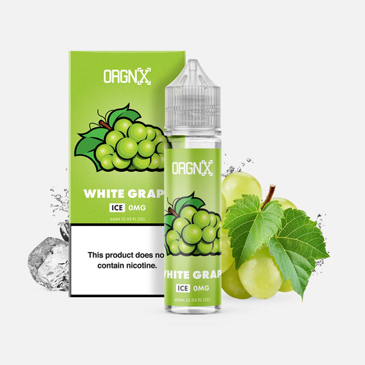 ORGNX Eliquids Fruit Flavor White Grape Ice Vape Juice