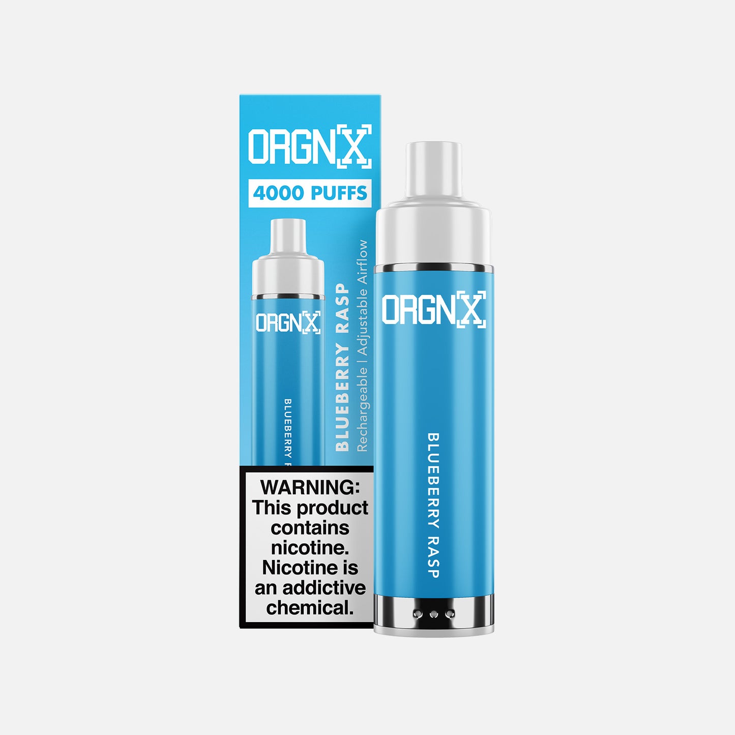 Orgnx Disposable Vape Devices 4000 Puff Blueberry Rasps