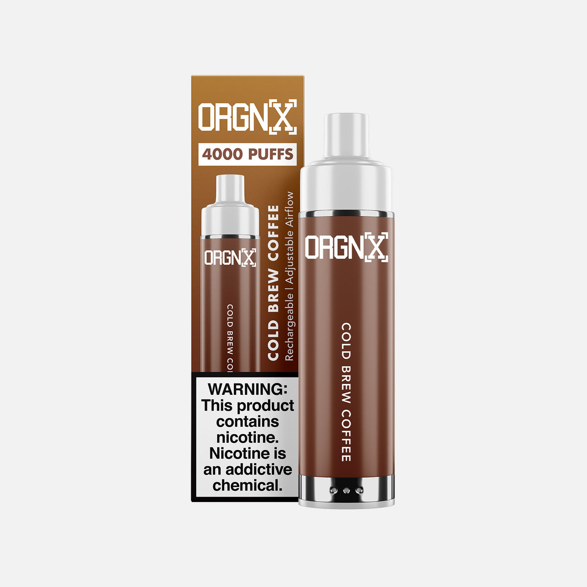 coffee disposable vape ORGNX 4000 Puffs Device nicotine free vape liquids vape_pod Flavor:LEMON LIME