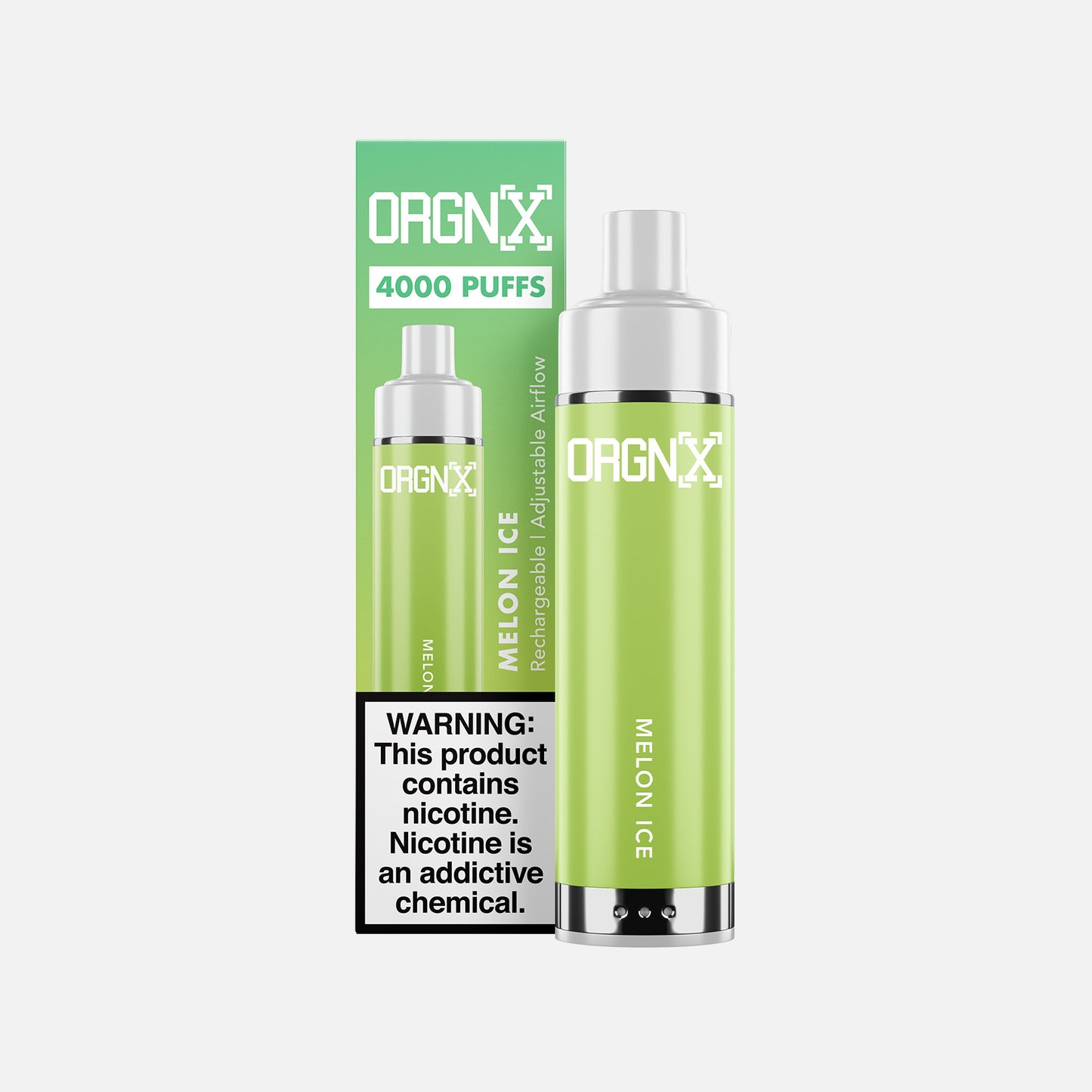 Orgnx Disposable Vape Device 4000 Puffs Melon Ice