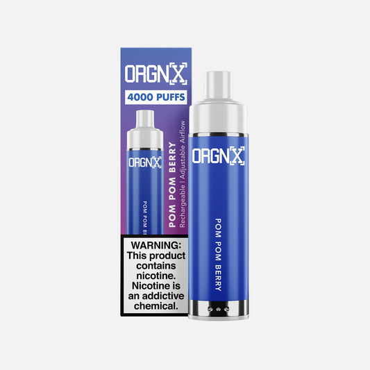 Orgnx Disposable Vape Device 4000 Puffs Pom Pom Berry