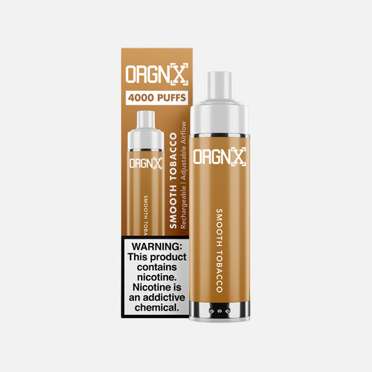 Orgnx Disposable Vape Device 4000 Puffs  Smooth Tobacco