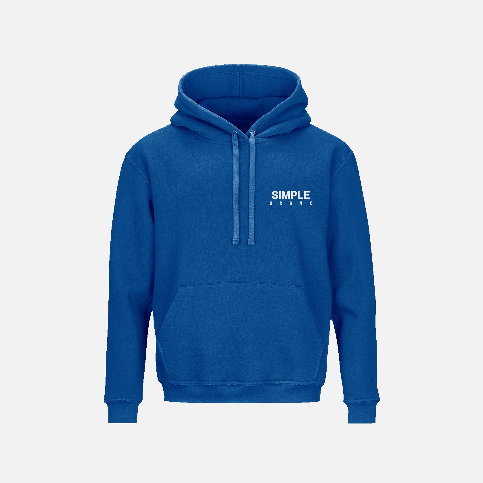 ORGNX Simple X Hoodie Blue Front